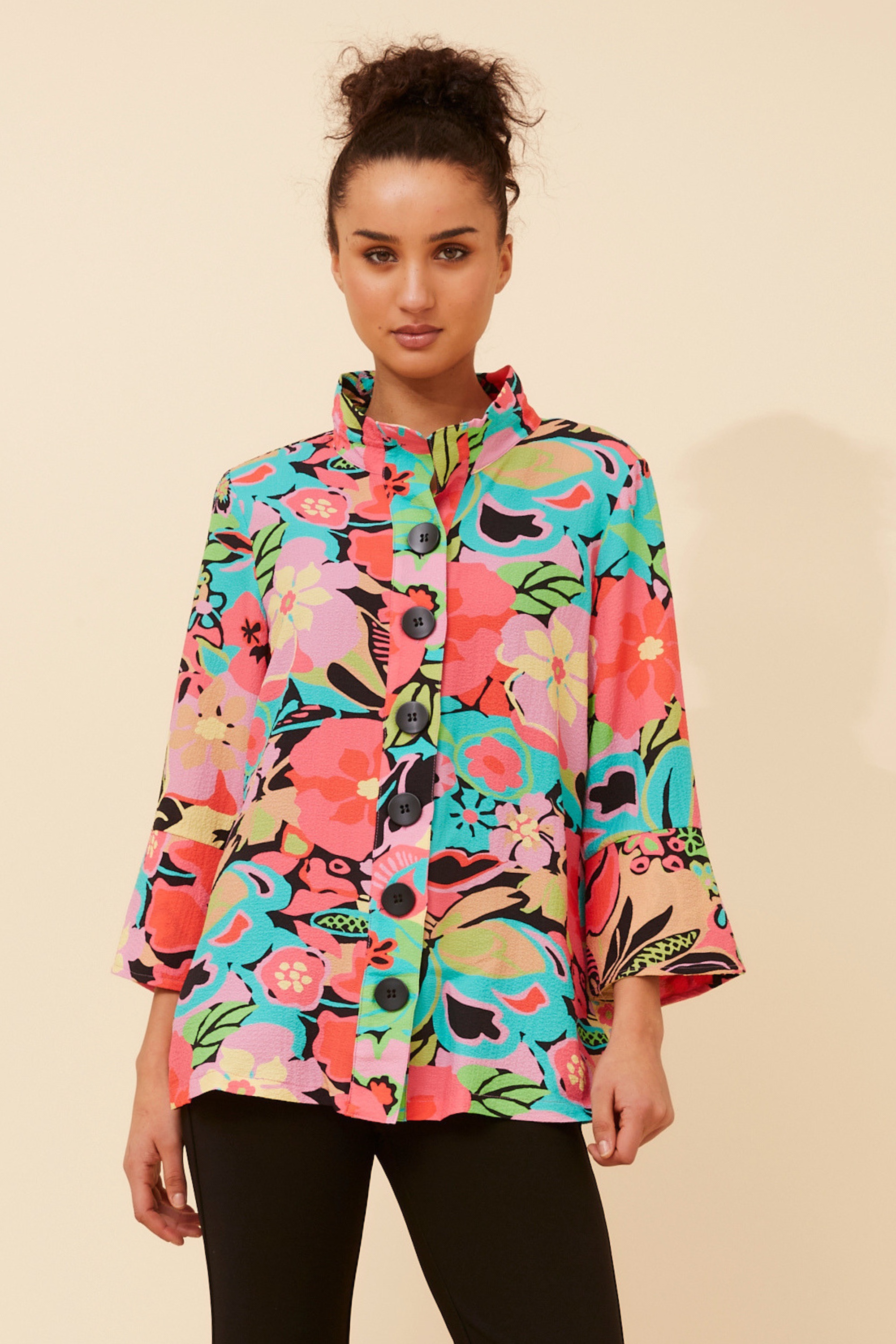 AVELYN FLORAL JACKET