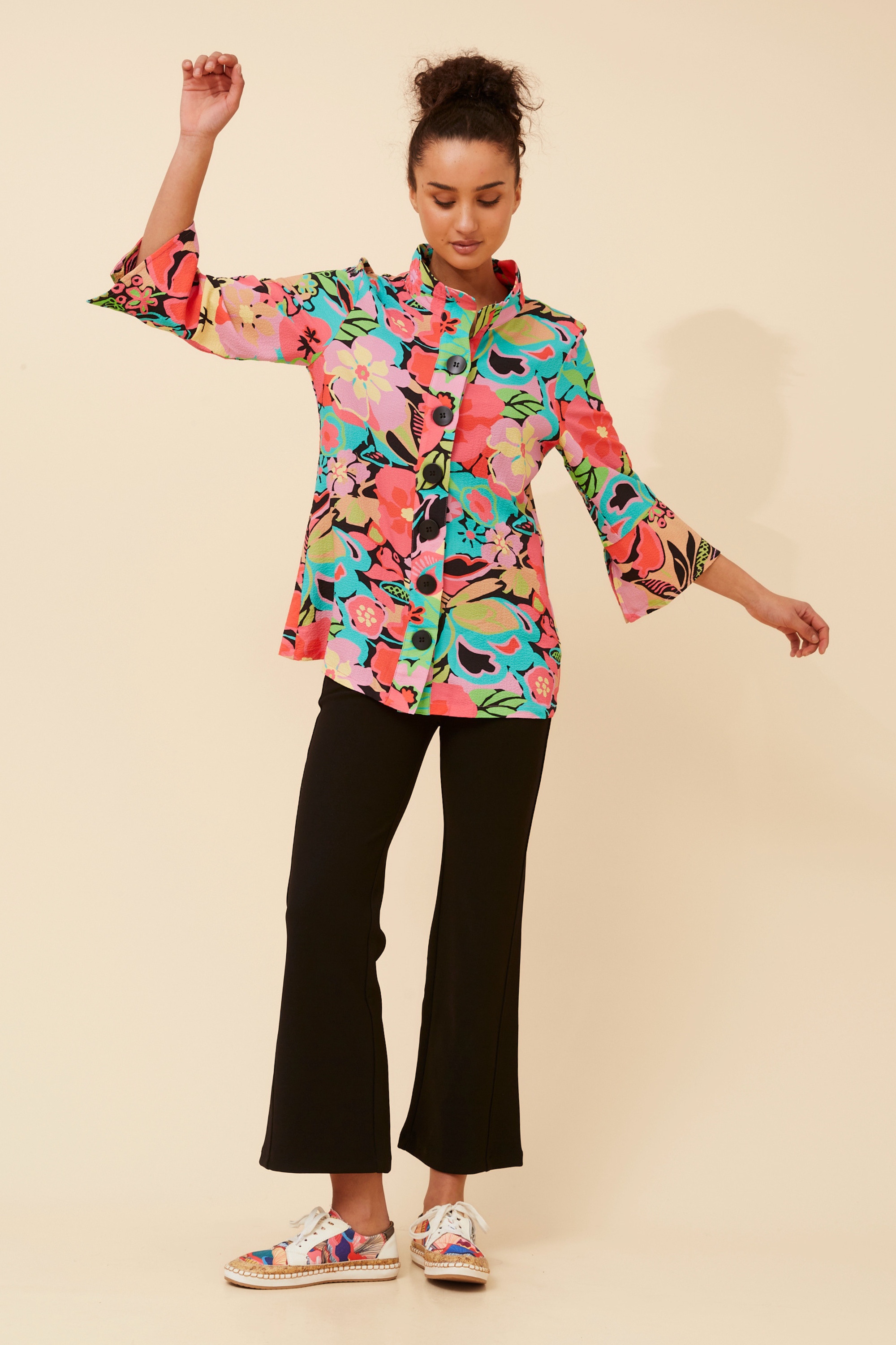 AVELYN FLORAL JACKET