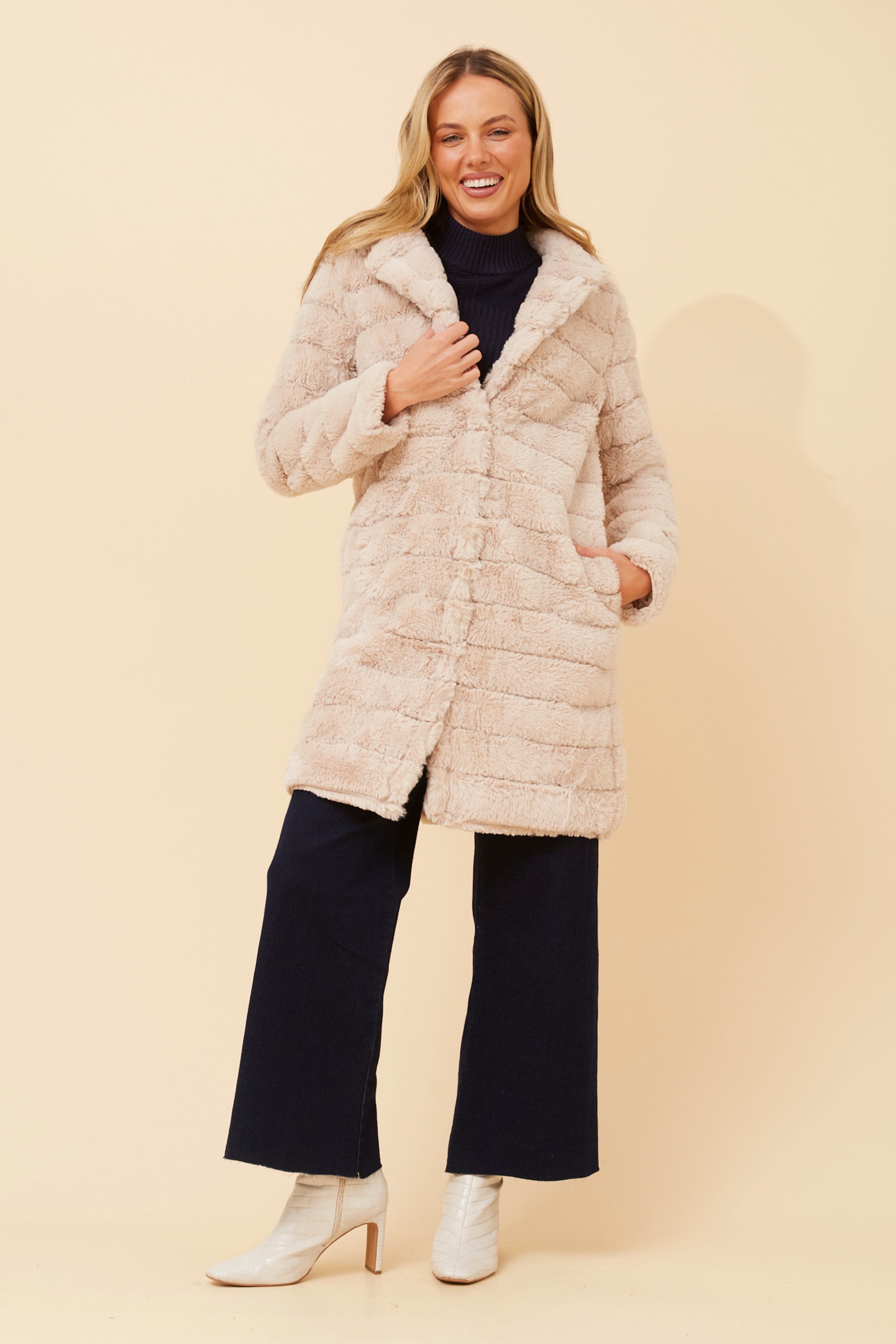 AXELLE FAUX FUR COAT