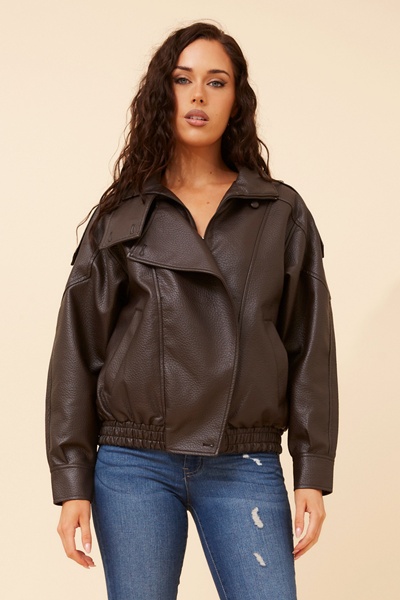 AZITA VEGAN LEATHER JACKET