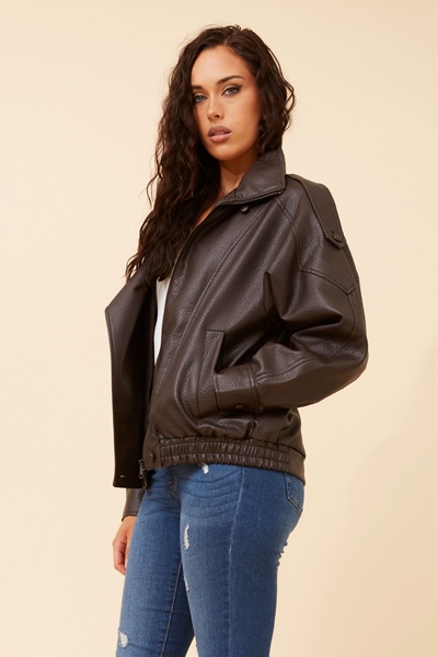 AZITA VEGAN LEATHER JACKET
