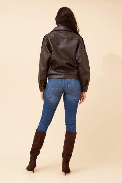 AZITA VEGAN LEATHER JACKET