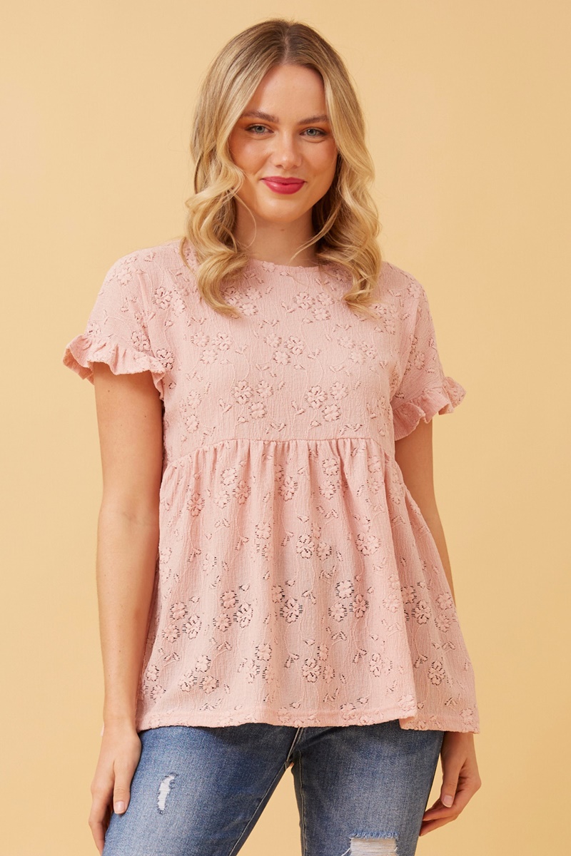 BABYDOLL LACE TOP