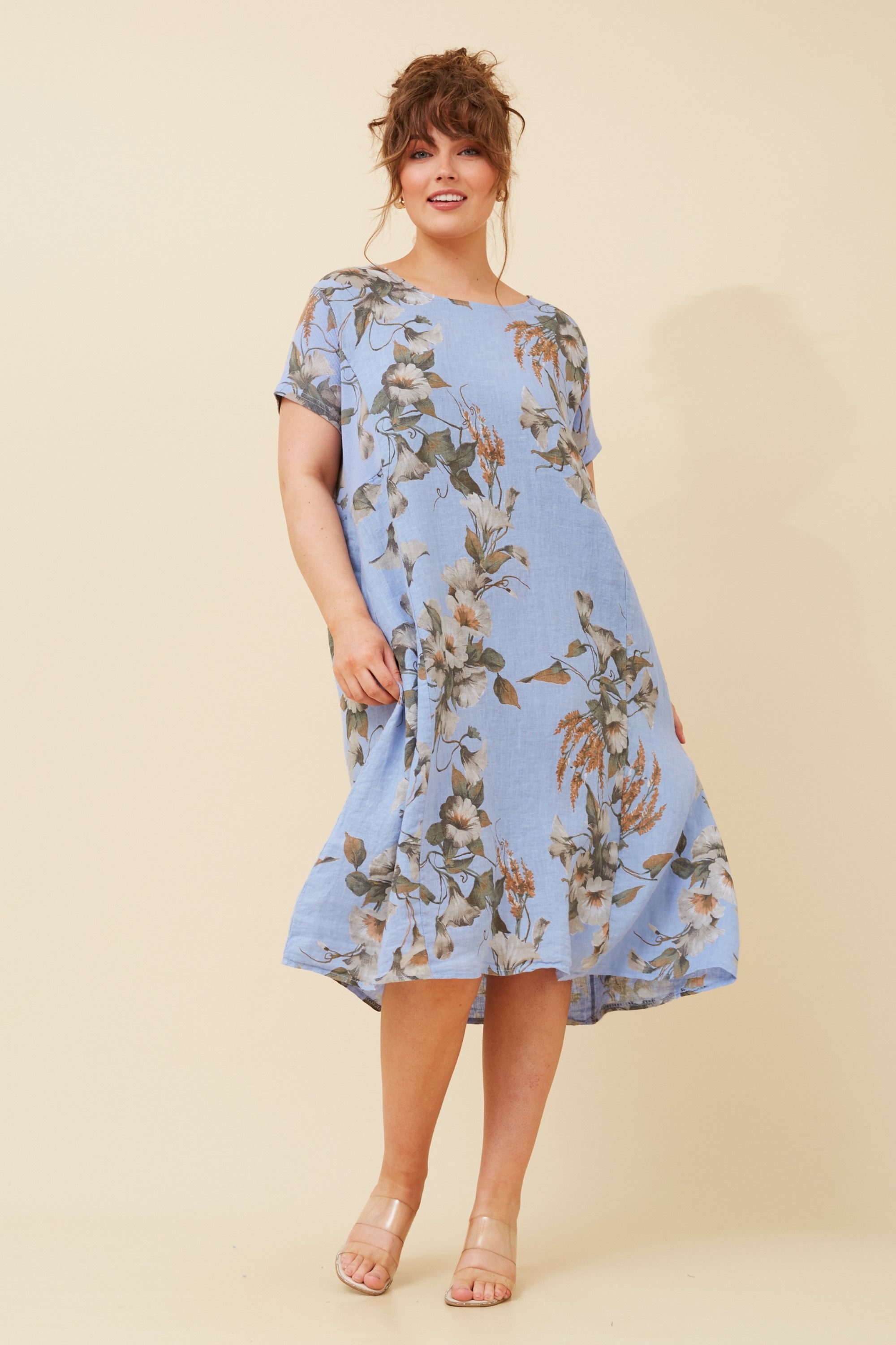 BATISTA LINEN MIDI DRESS