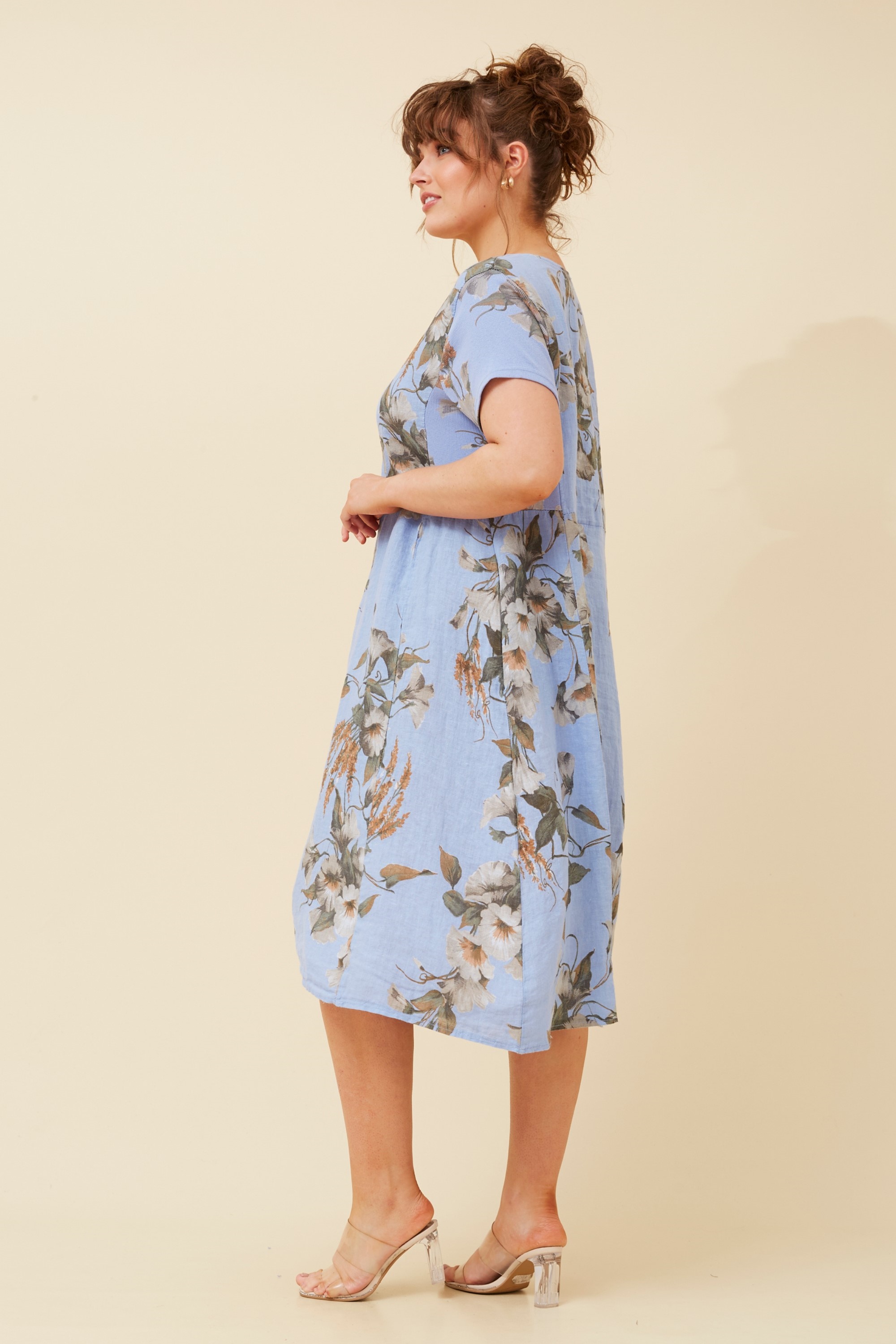 BATISTA LINEN MIDI DRESS