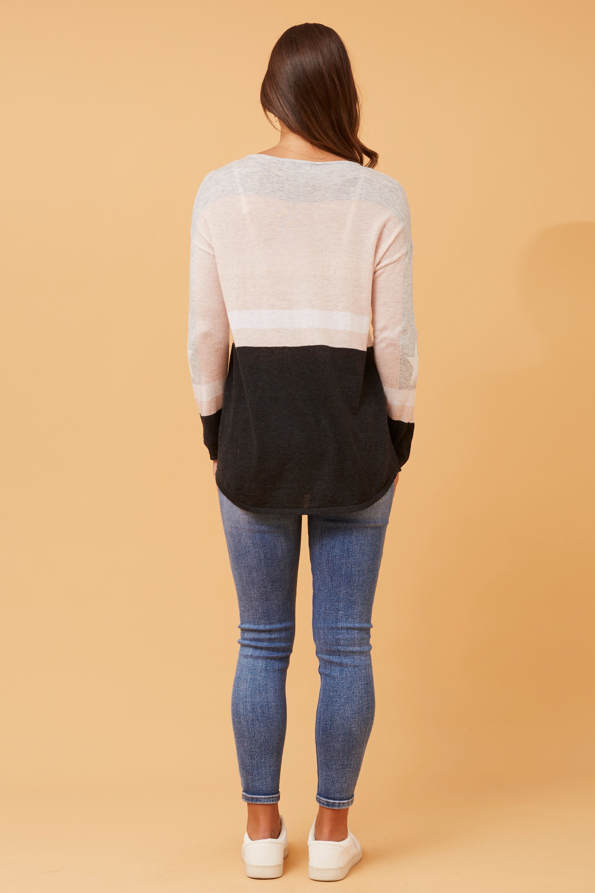 BEA COLOUR BLOCK KNIT JUMPER