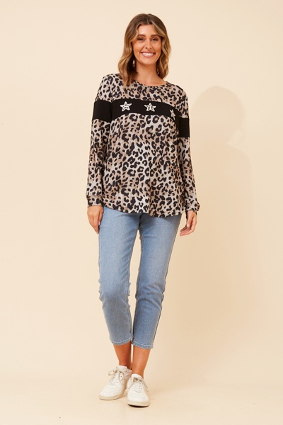 BEC ANIMAL PRINT TOP
