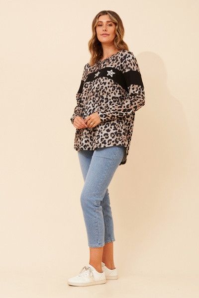 BEC ANIMAL PRINT TOP