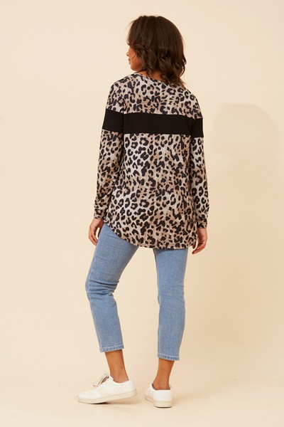 BEC ANIMAL PRINT TOP