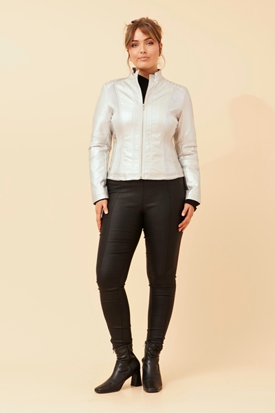 BECKY VEGAN LEATHER BIKER JACKET