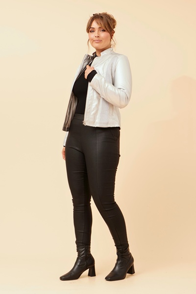 BECKY VEGAN LEATHER BIKER JACKET