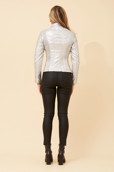 BECKY VEGAN LEATHER BIKER JACKET