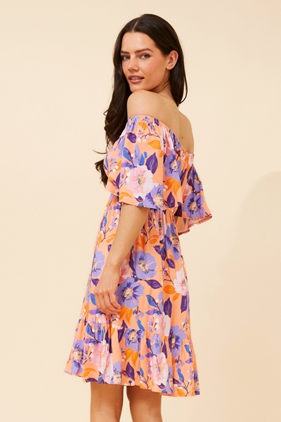 BELEN FLORAL SHORT DRESS