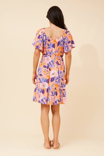 BELEN FLORAL SHORT DRESS
