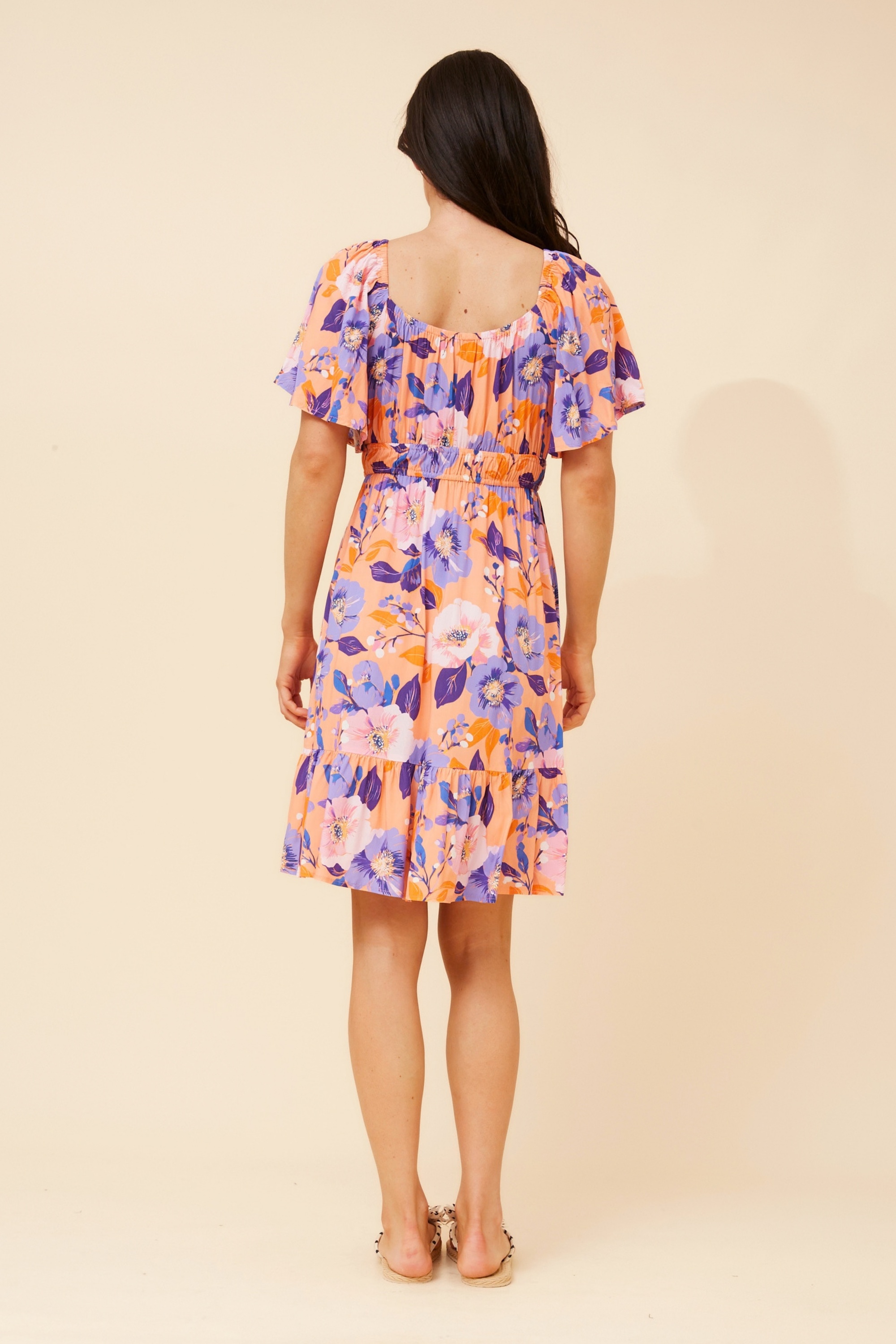 BELEN FLORAL SHORT DRESS