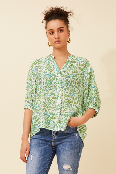 BELINA ABSTRACT PRINT SHIRT