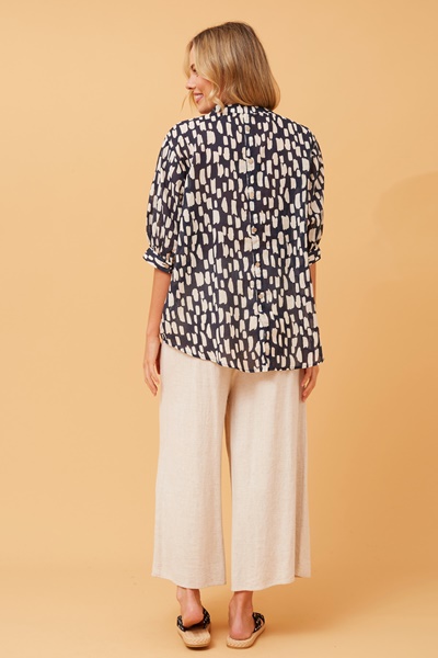 BELINA ABSTRACT PRINT SHIRT