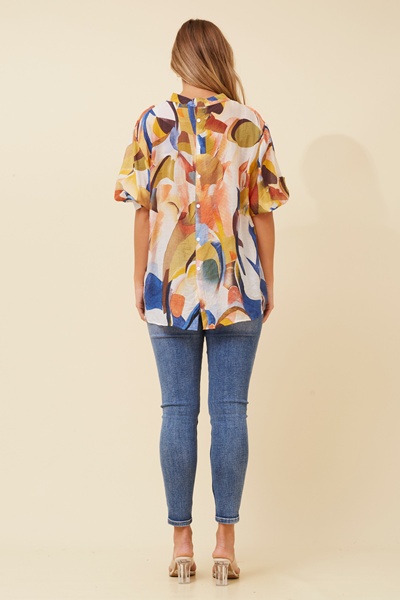 BELINA ABSTRACT PRINT SHIRT