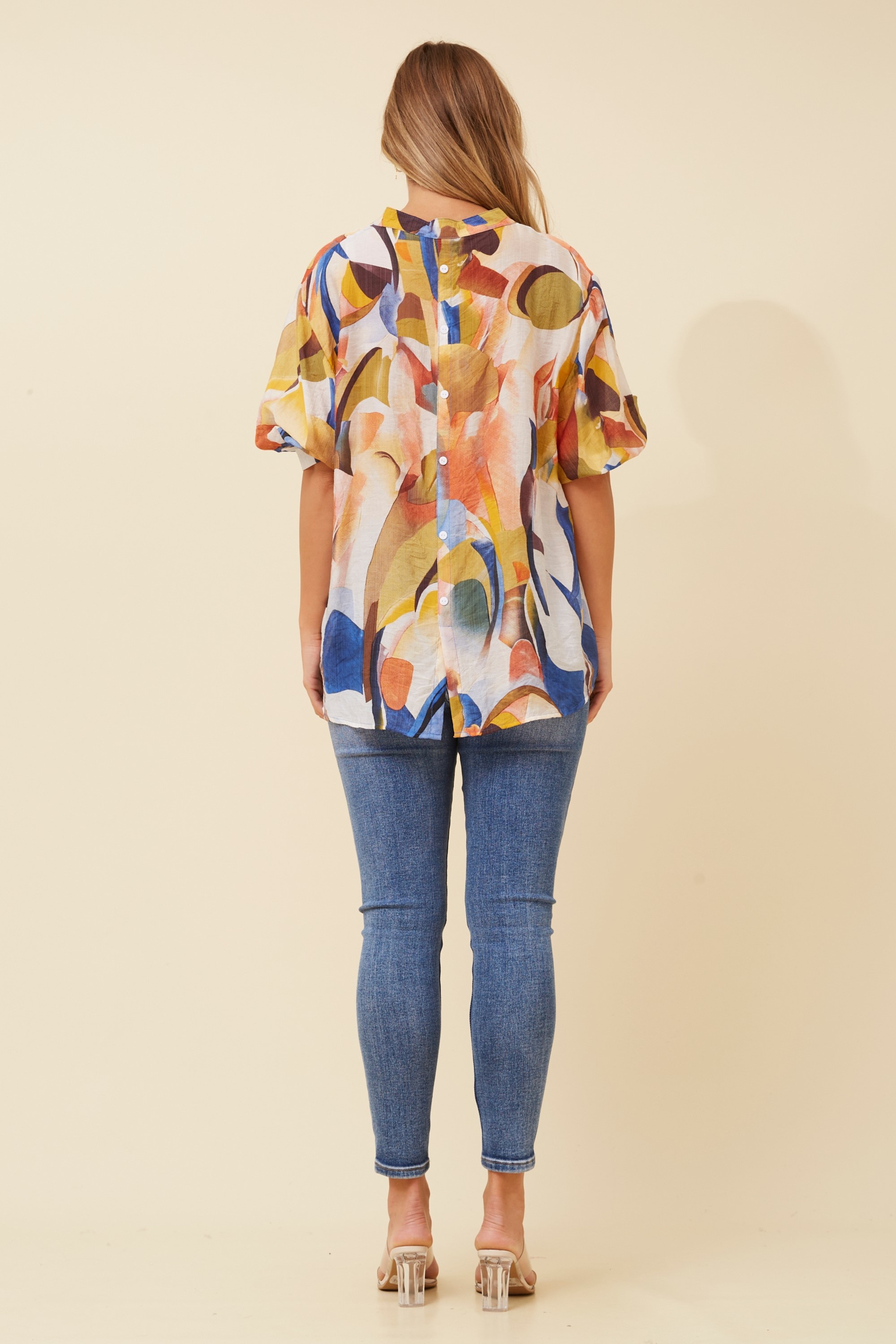 BELINA ABSTRACT PRINT SHIRT