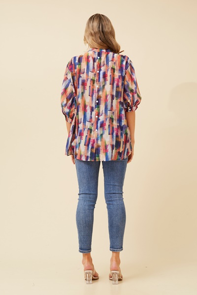 BELINA ABSTRACT PRINT SHIRT