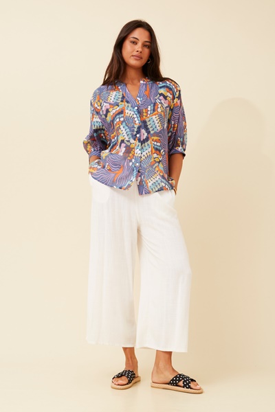 BELINA ABSTRACT PRINT SHIRT