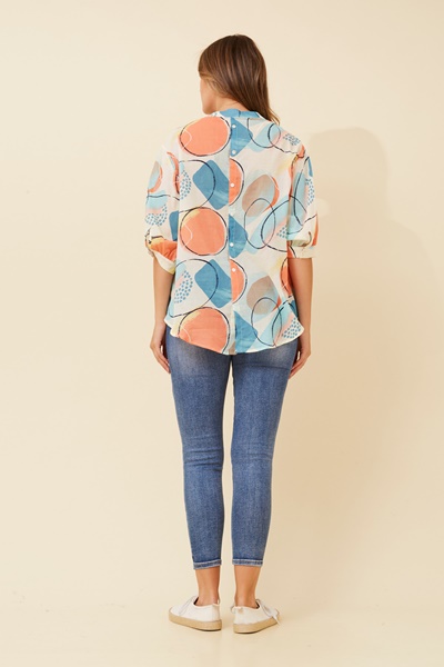 BELINA ABSTRACT PRINT SHIRT