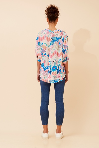 BELINA ABSTRACT PRINT SHIRT