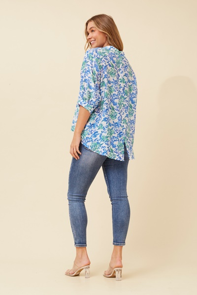 BELINA ABSTRACT PRINT SHIRT