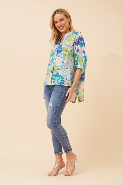 BELINA ABSTRACT PRINT SHIRT main image 0
