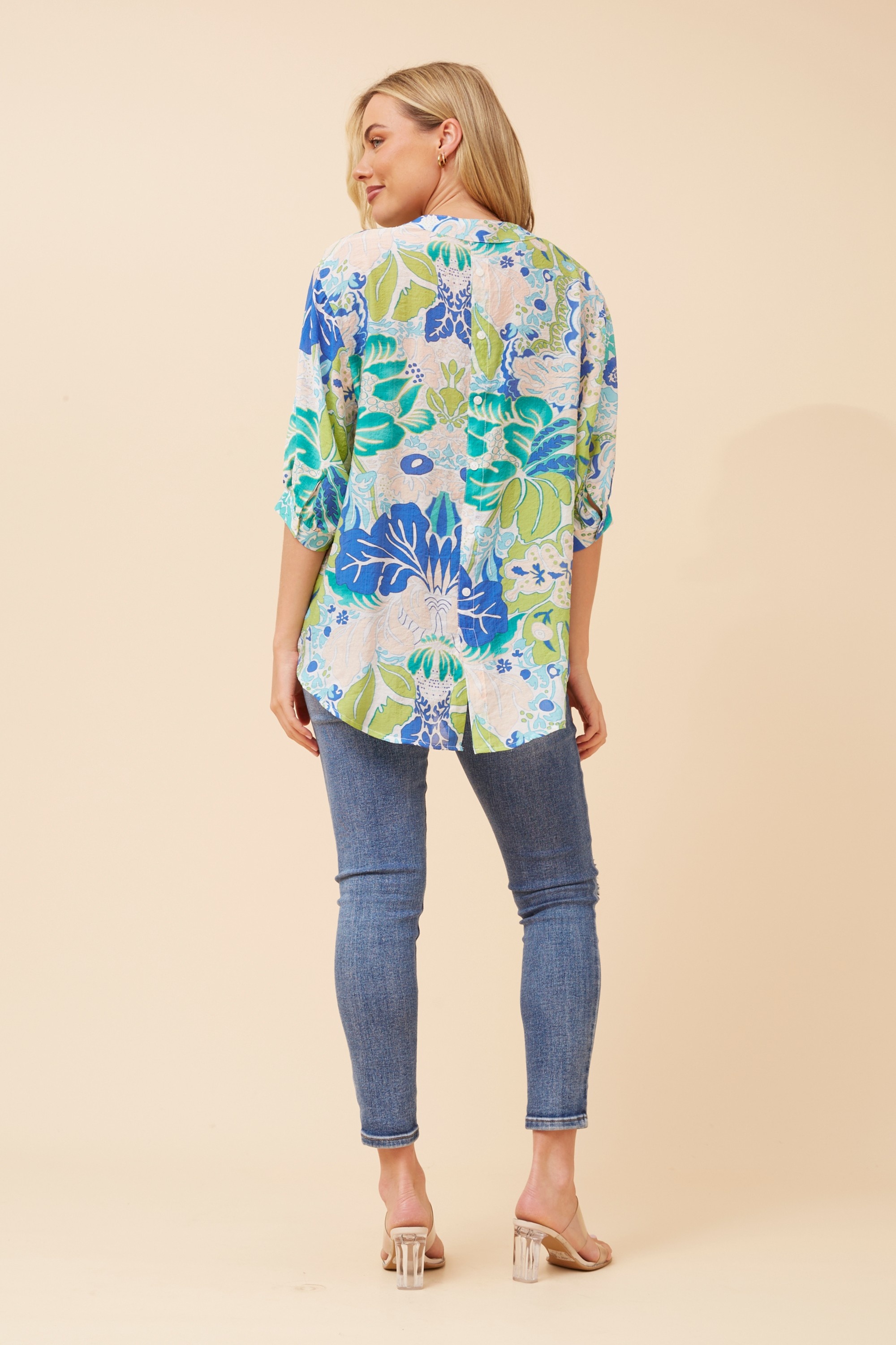 BELINA ABSTRACT PRINT SHIRT