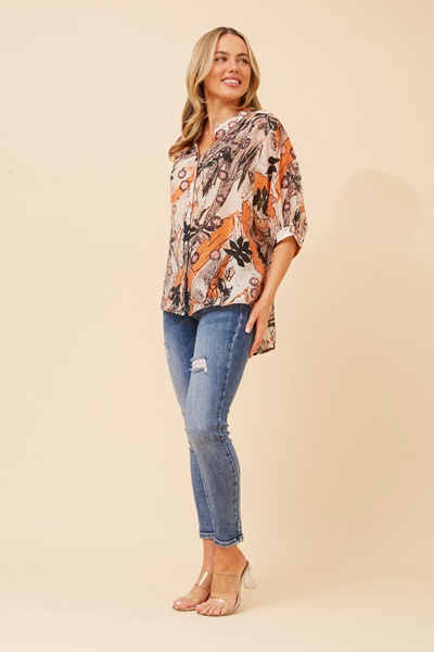 BELINA ABSTRACT PRINT SHIRT