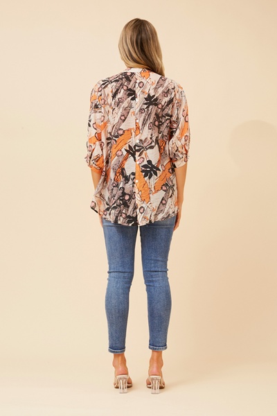 BELINA ABSTRACT PRINT SHIRT