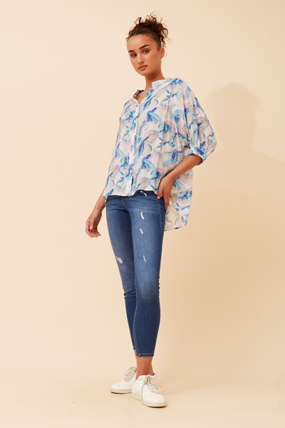 BELINA ABSTRACT PRINT SHIRT