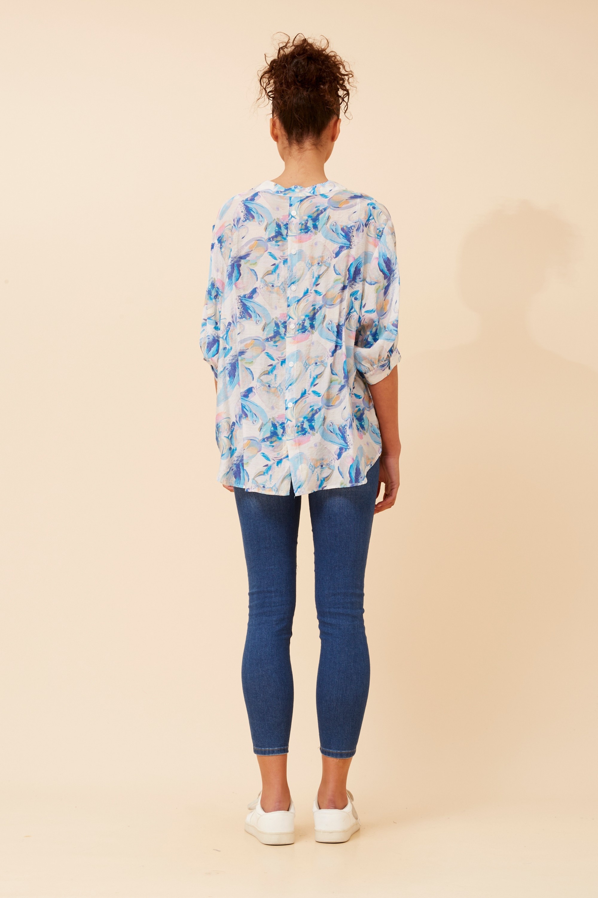 BELINA ABSTRACT PRINT SHIRT