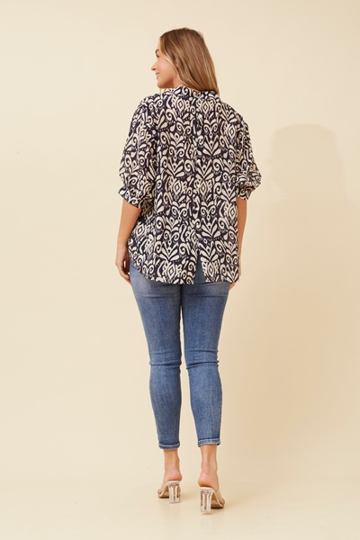 BELINA ABSTRACT PRINT SHIRT