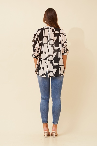 BELINA ABSTRACT PRINT SHIRT