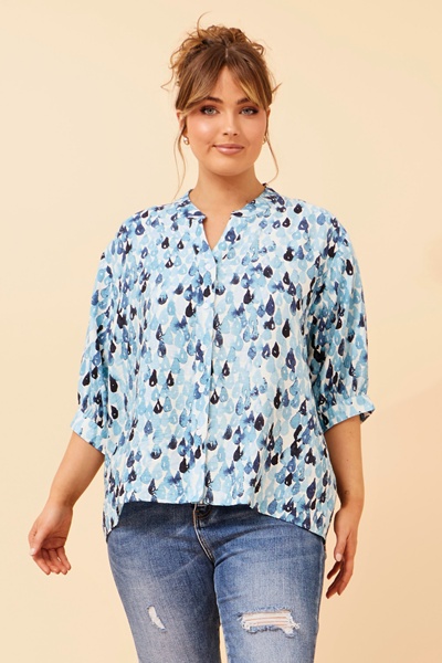 BELINA ABSTRACT PRINT SHIRT