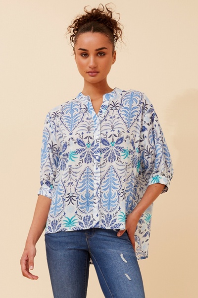BELINA ABSTRACT PRINT SHIRT