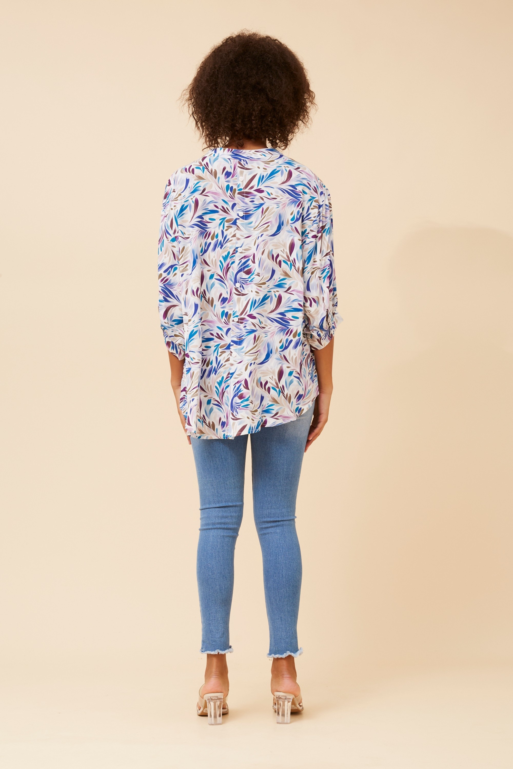 BELINA ABSTRACT PRINT SHIRT