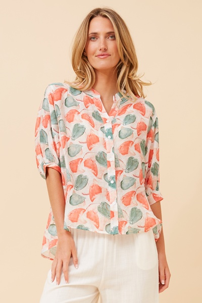 BELINA ABSTRACT PRINT SHIRT