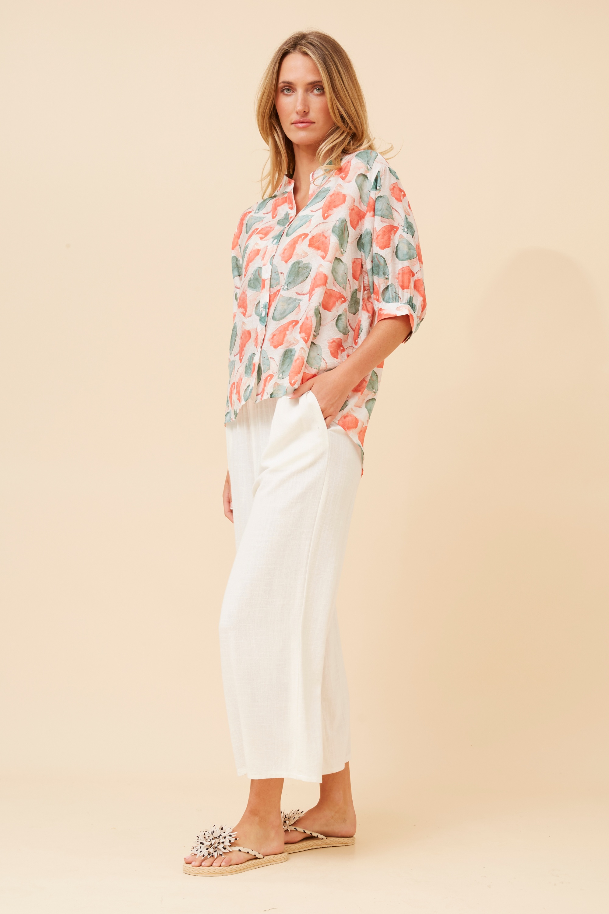 BELINA ABSTRACT PRINT SHIRT