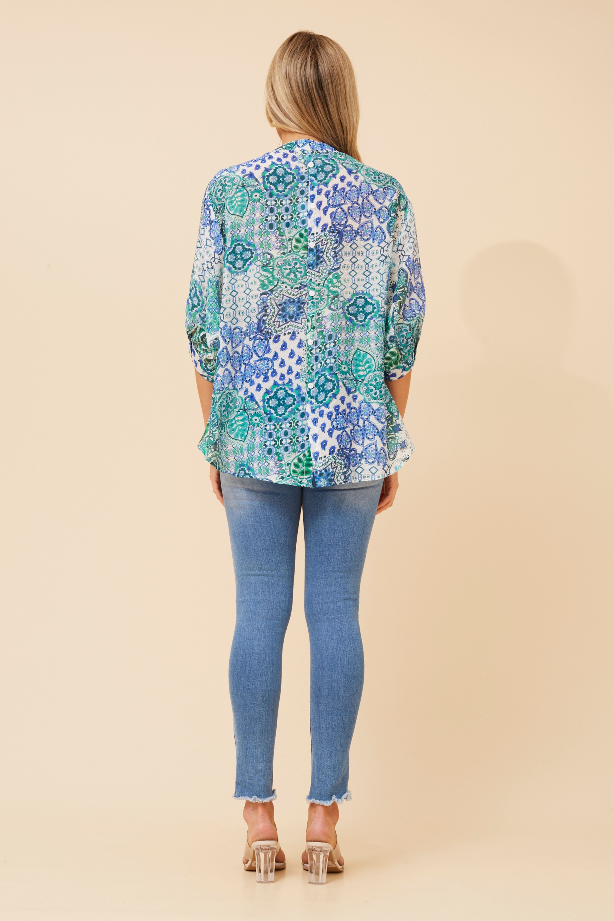 BELINA ABSTRACT PRINT SHIRT