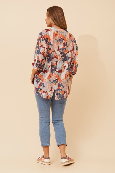 BELINA ABSTRACT PRINT SHIRT
