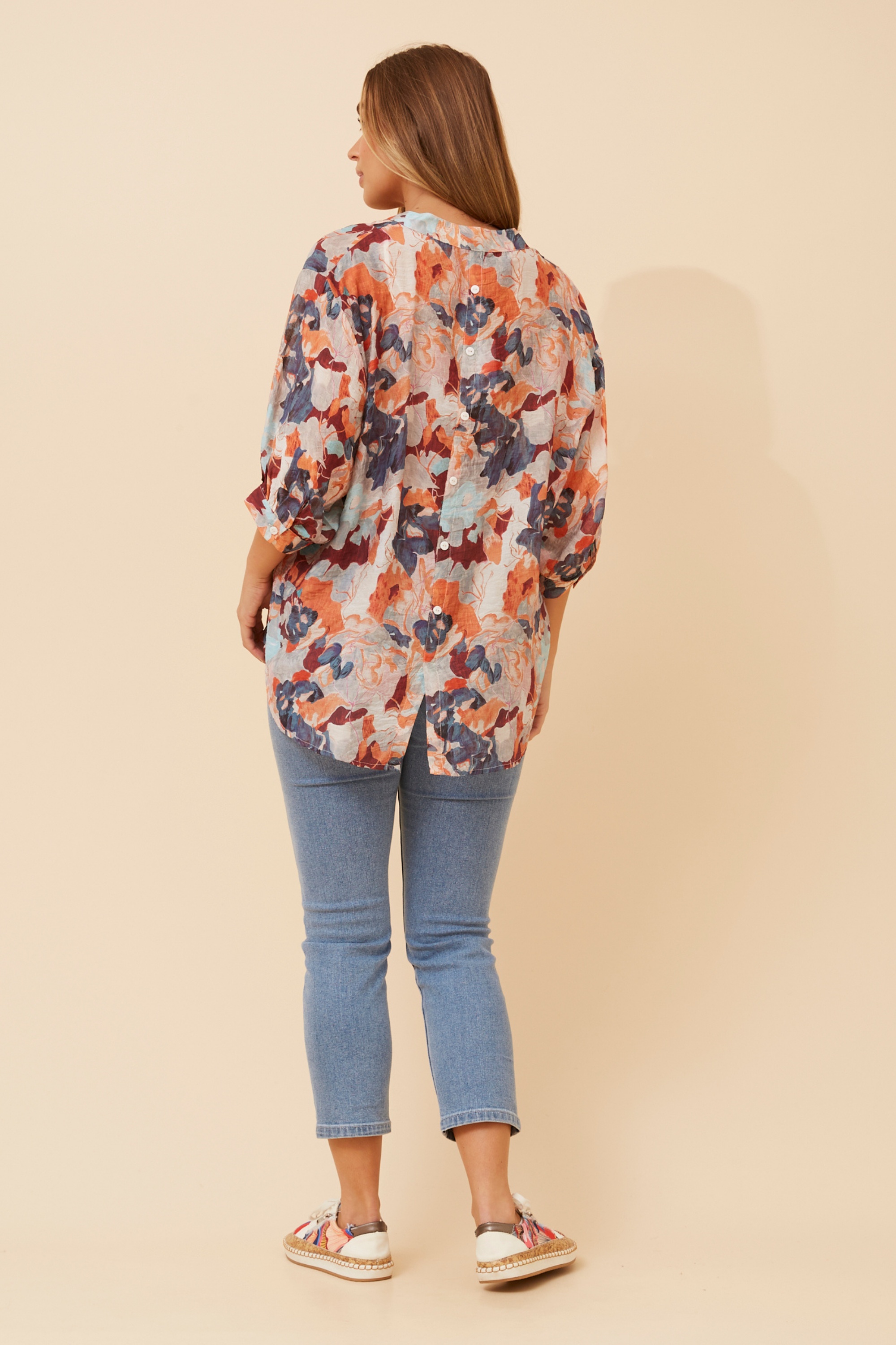 BELINA ABSTRACT PRINT SHIRT