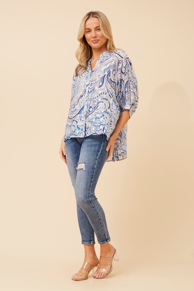 BELINA ABSTRACT PRINT SHIRT