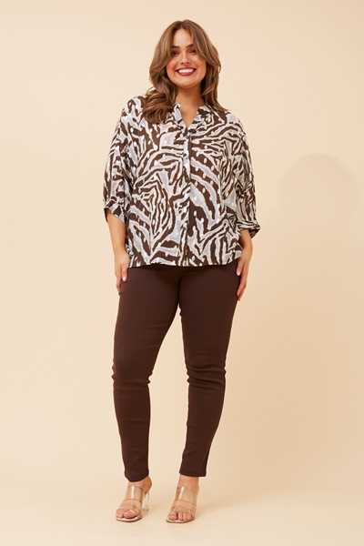 BELINA ABSTRACT PRINT SHIRT
