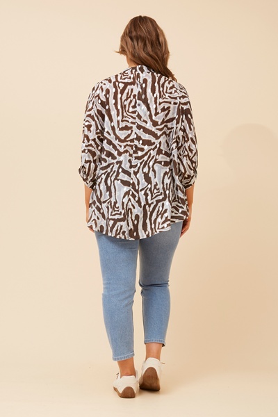 BELINA ABSTRACT PRINT SHIRT