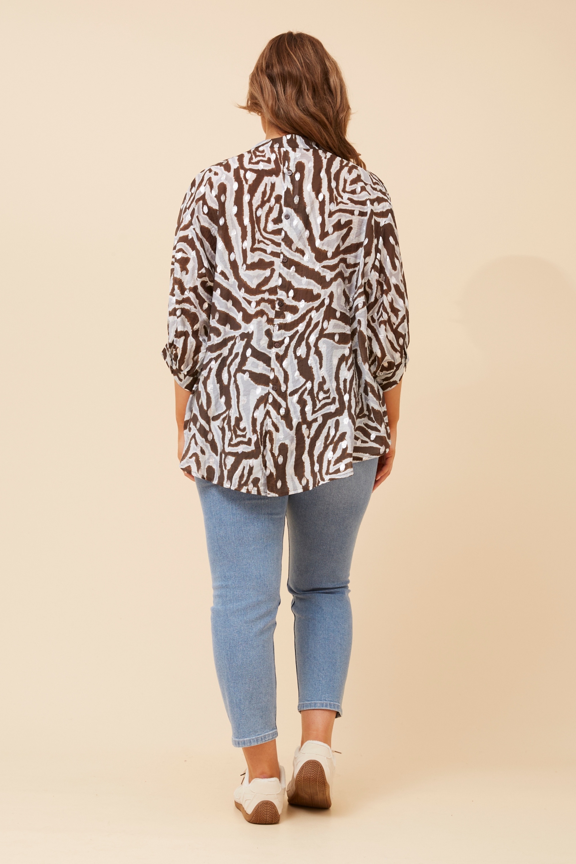 BELINA ABSTRACT PRINT SHIRT