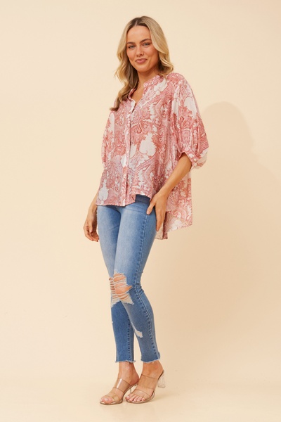 BELINA ABSTRACT PRINT SHIRT