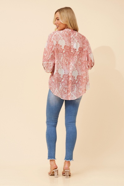 BELINA ABSTRACT PRINT SHIRT